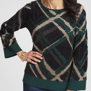Chico's Geometric Pullover Sweater